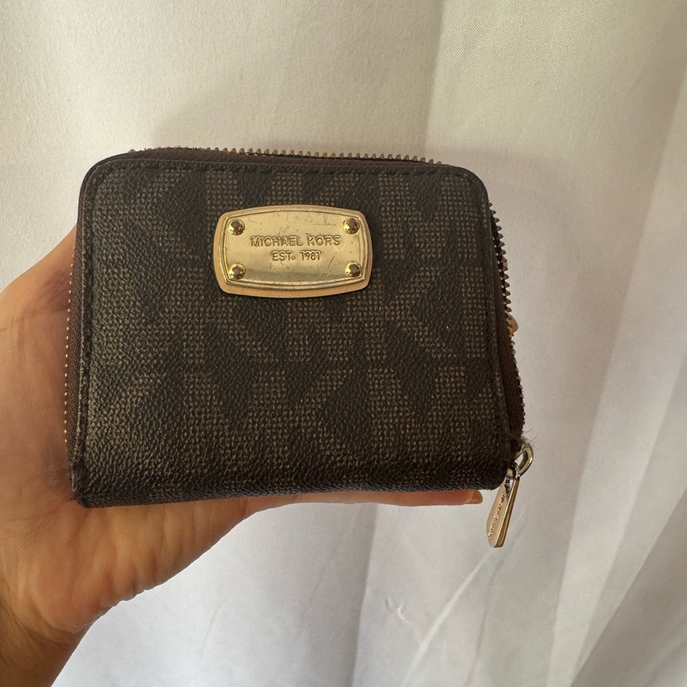 Michael Kors Dark Brown Key & Card Holder